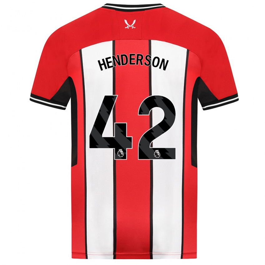 Mulher Camisola Peyton Henderson #42 Vermelho Principal 2023/24 Camisa