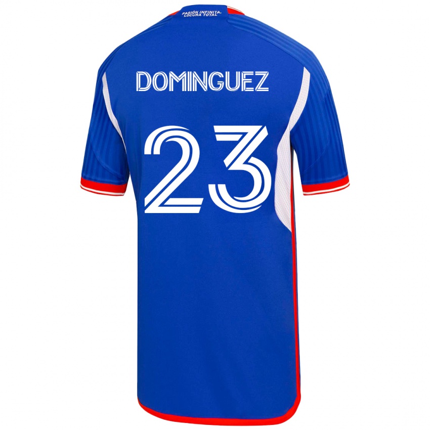 Mulher Camisola Nery Dominguez #23 Azul Principal 2023/24 Camisa