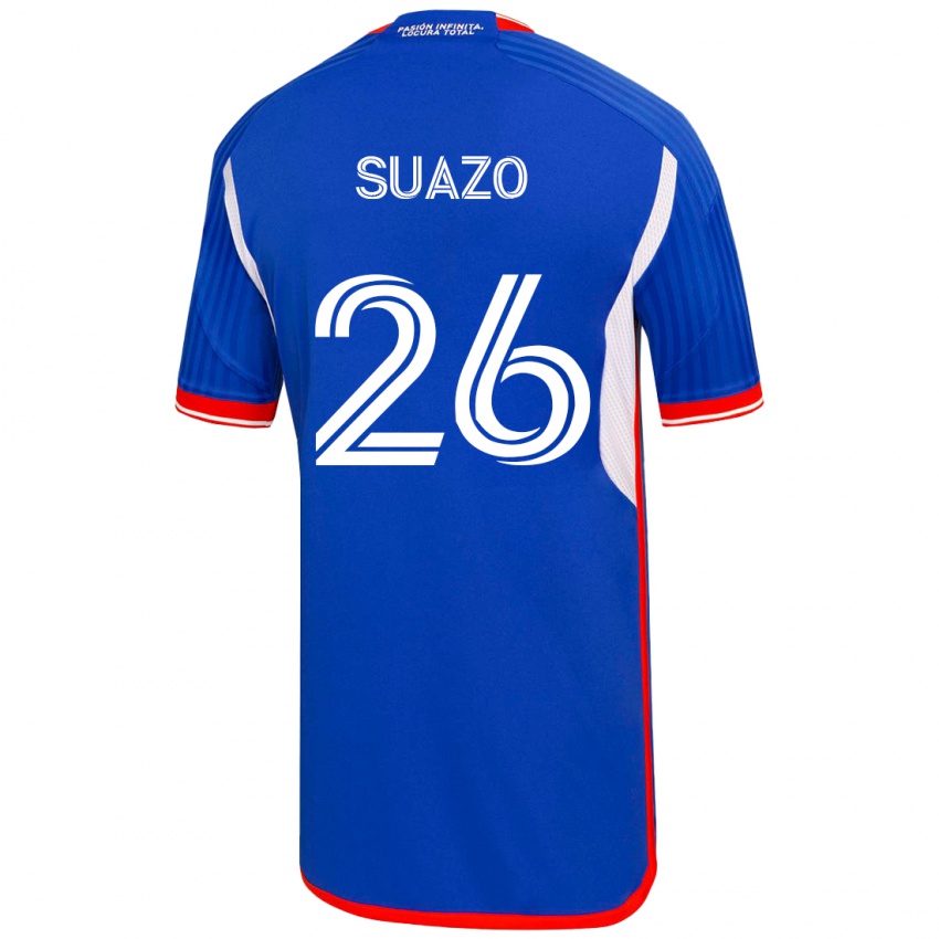 Mulher Camisola Gretzel Suazo #26 Azul Principal 2023/24 Camisa