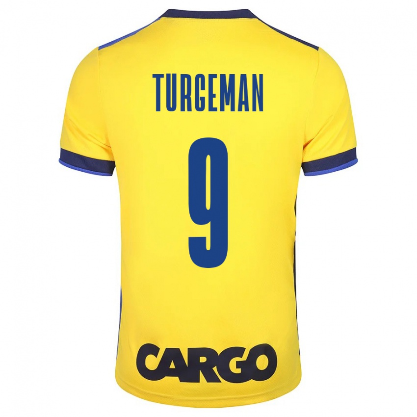 Mulher Camisola Dor Turgeman #9 Amarelo Principal 2023/24 Camisa