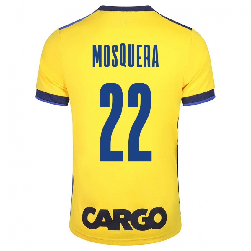 Mulher Camisola Orlando Mosquera #22 Amarelo Principal 2023/24 Camisa