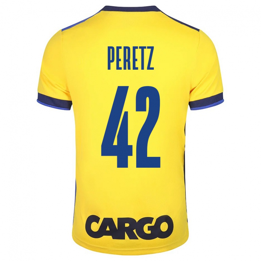 Mulher Camisola Dor Peretz #42 Amarelo Principal 2023/24 Camisa