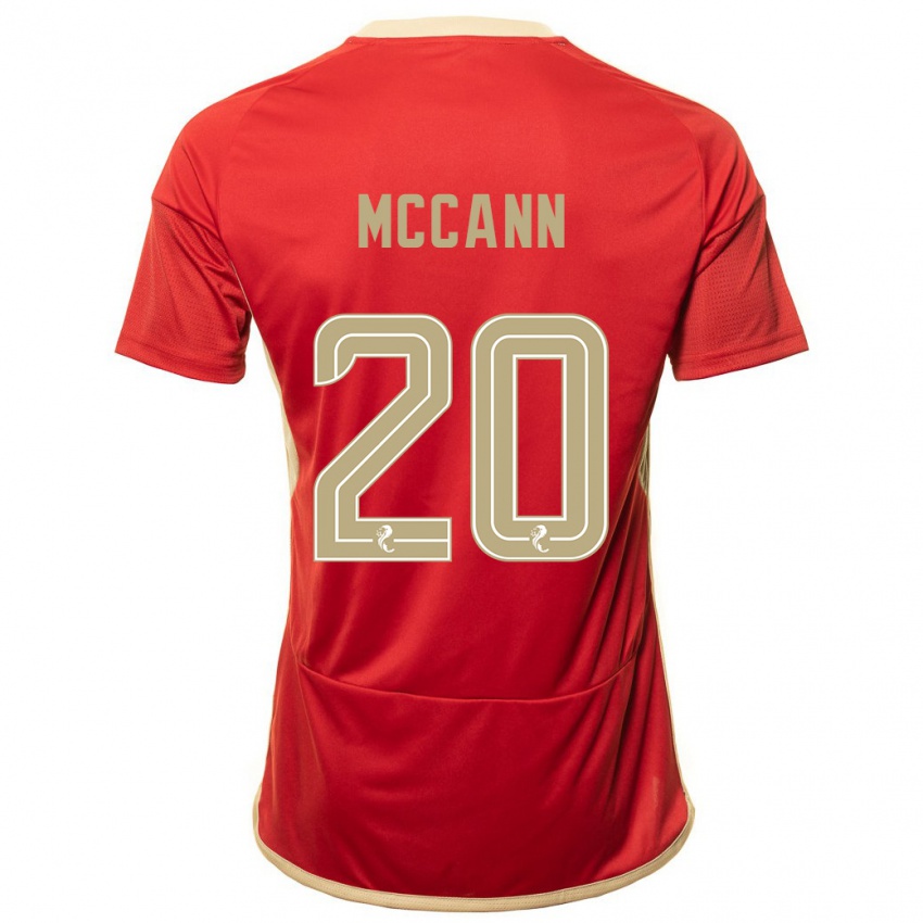 Mulher Camisola Annalisa Mccann #20 Vermelho Principal 2023/24 Camisa