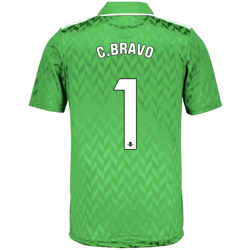 Mulher Camisola Claudio Bravo #1 Verde Alternativa 2023/24 Camisa