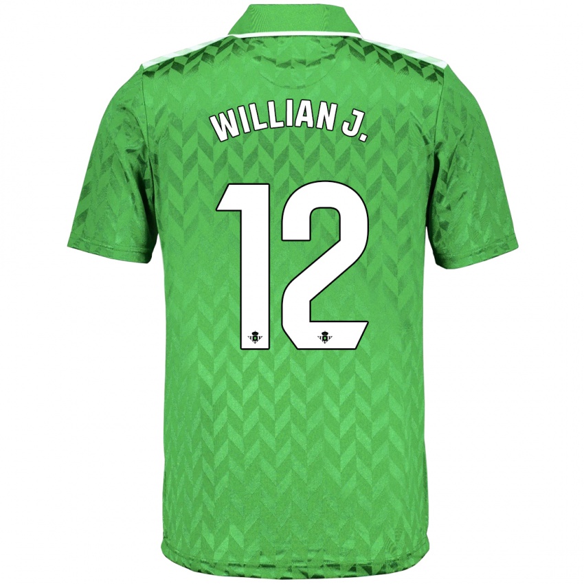 Mulher Camisola Willian Jose #12 Verde Alternativa 2023/24 Camisa
