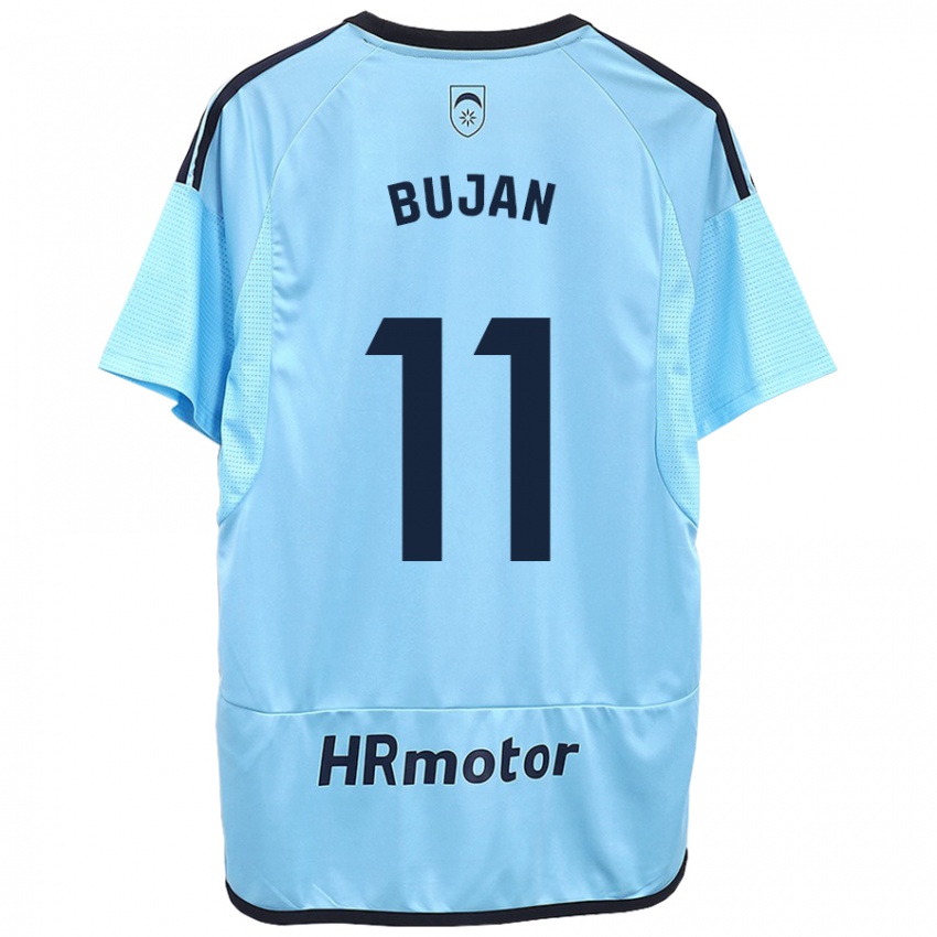 Mulher Camisola Unai Buján #11 Azul Alternativa 2023/24 Camisa