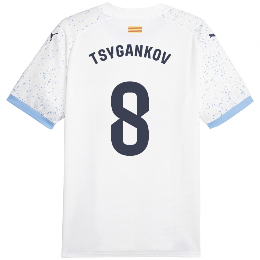 Mulher Camisola Viktor Tsygankov #8 Branco Alternativa 2023/24 Camisa
