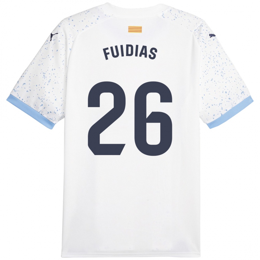 Mulher Camisola Toni Fuidias #26 Branco Alternativa 2023/24 Camisa