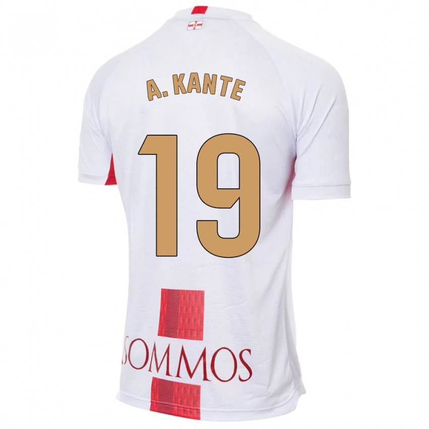 Mulher Camisola Abou Kanté #19 Branco Alternativa 2023/24 Camisa