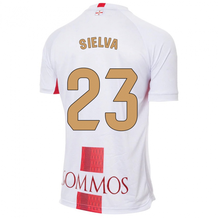 Mulher Camisola Óscar Sielva #23 Branco Alternativa 2023/24 Camisa