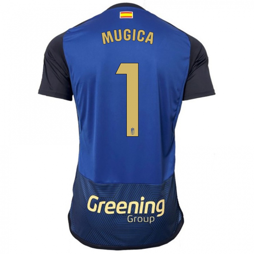 Mulher Camisola Juan Múgica #1 Marinha Alternativa 2023/24 Camisa