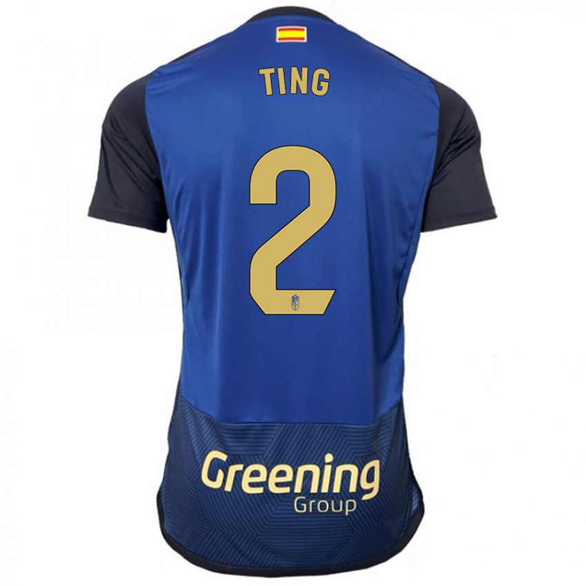 Mulher Camisola Xie Ting #2 Marinha Alternativa 2023/24 Camisa