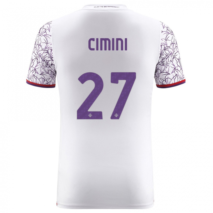 Mulher Camisola Linda Tucceri Cimini #27 Branco Alternativa 2023/24 Camisa