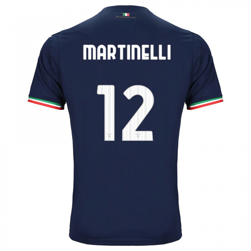 Mulher Camisola Leonardo Martinelli #12 Marinha Alternativa 2023/24 Camisa