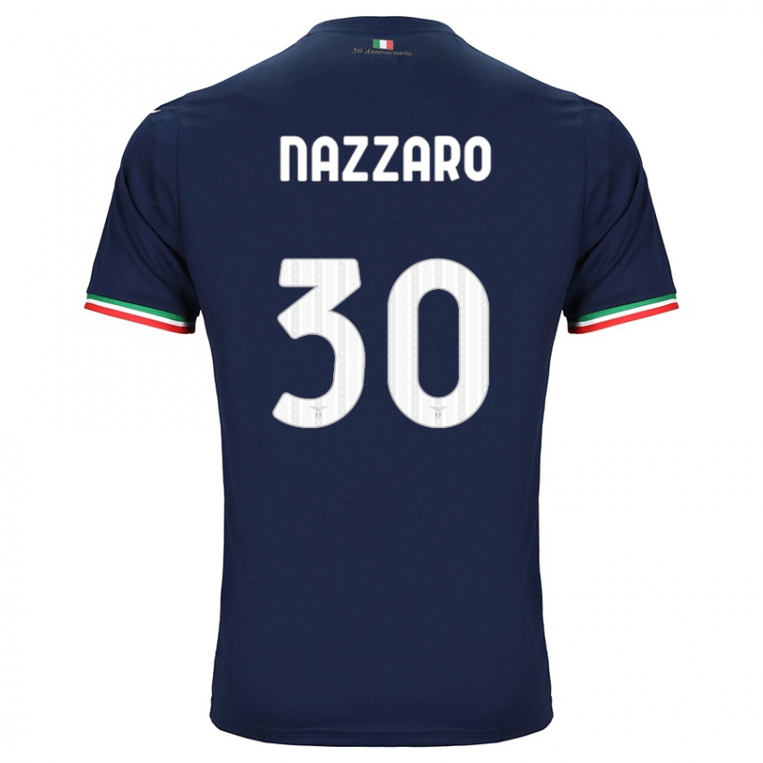 Mulher Camisola Marco Nazzaro #30 Marinha Alternativa 2023/24 Camisa