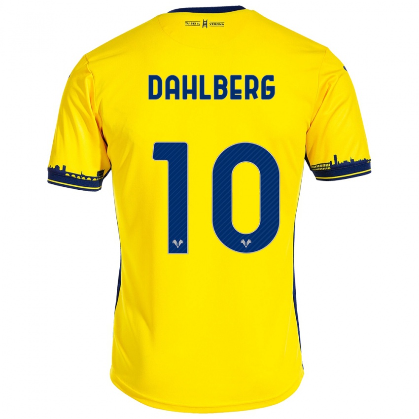 Mulher Camisola Jonna Dahlberg #10 Amarelo Alternativa 2023/24 Camisa