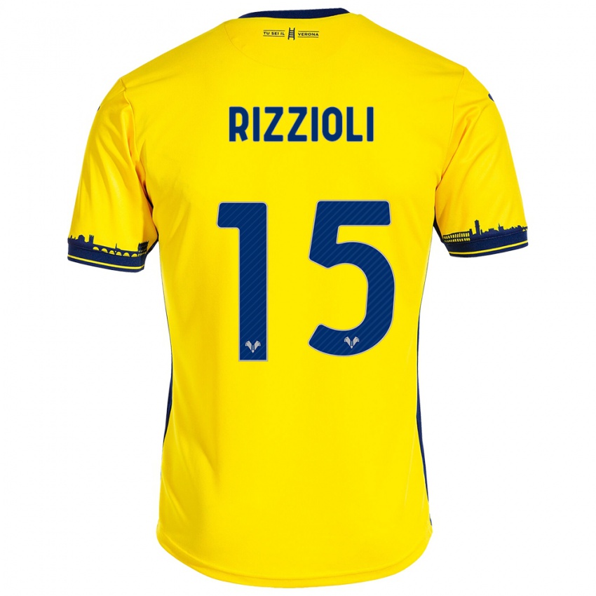 Mulher Camisola Gaia Rizzioli #15 Amarelo Alternativa 2023/24 Camisa