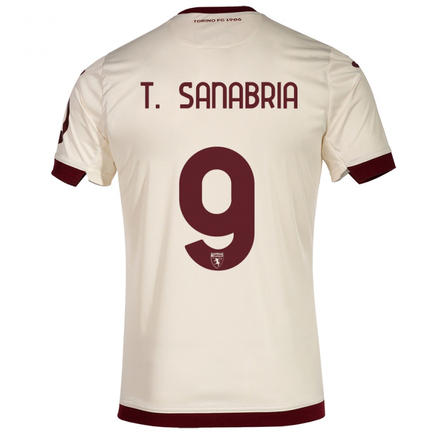 Mulher Camisola Antonio Sanabria #9 Champanhe Alternativa 2023/24 Camisa