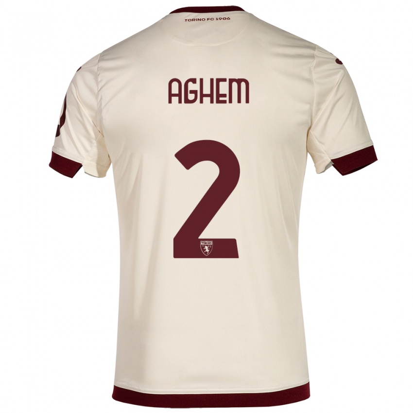 Mulher Camisola Brigitta Aghem #2 Champanhe Alternativa 2023/24 Camisa