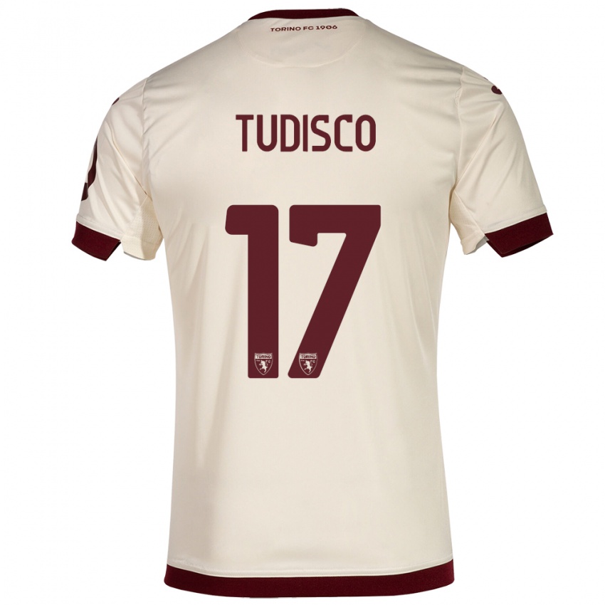 Mulher Camisola Giorgia Tudisco #17 Champanhe Alternativa 2023/24 Camisa