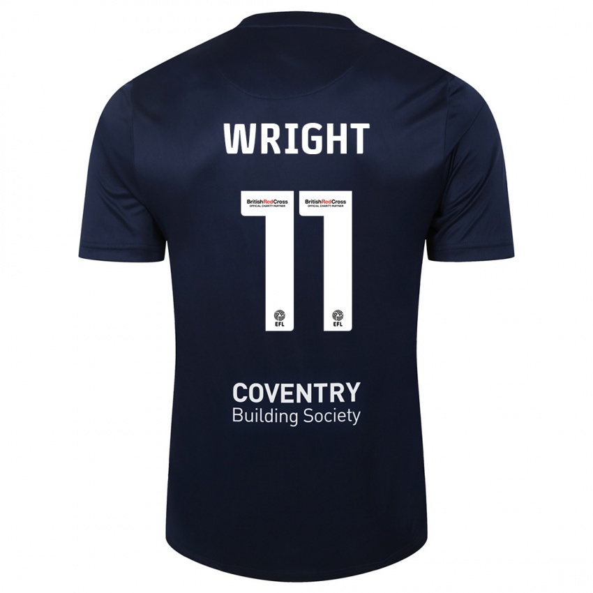 Mulher Camisola Haji Wright #11 Marinha Vermelha Alternativa 2023/24 Camisa