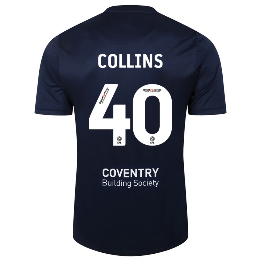 Mulher Camisola Brad Collins #40 Marinha Vermelha Alternativa 2023/24 Camisa