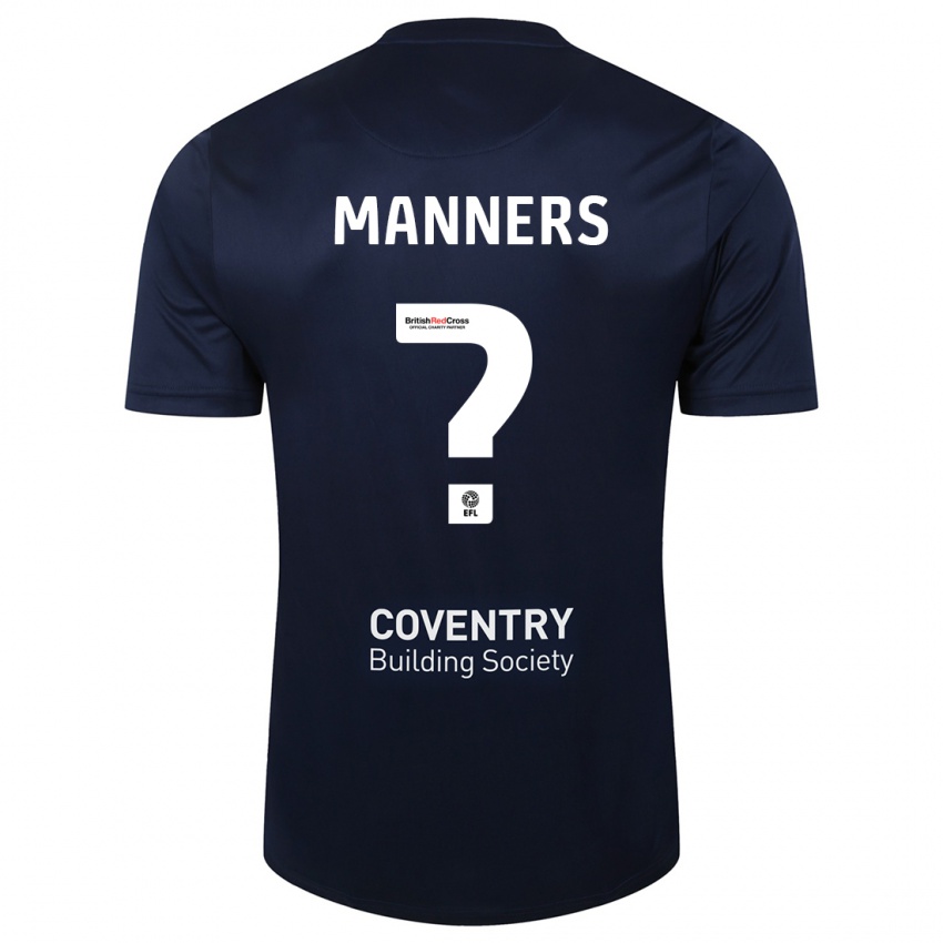 Mulher Camisola Charlie Manners #0 Marinha Vermelha Alternativa 2023/24 Camisa