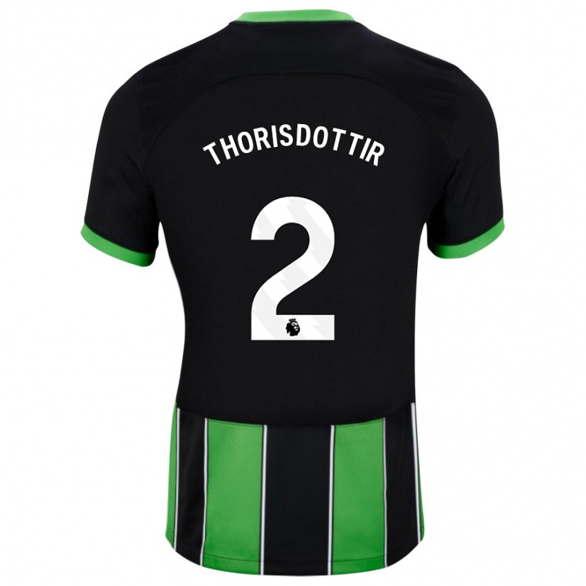 Mulher Camisola Maria Thorisdottir #2 Preto Verde Alternativa 2023/24 Camisa