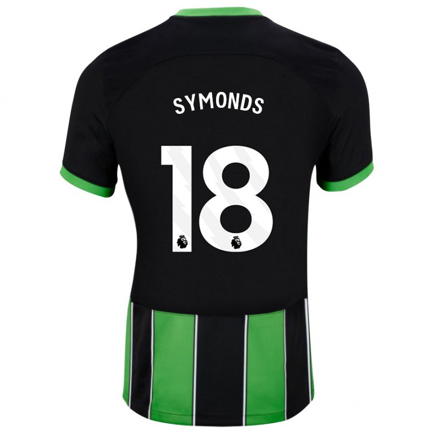 Mulher Camisola Maisie Symonds #18 Preto Verde Alternativa 2023/24 Camisa