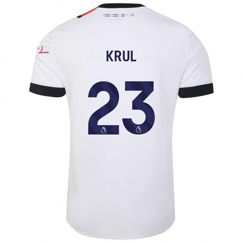 Mulher Camisola Tim Krul #23 Branco Alternativa 2023/24 Camisa