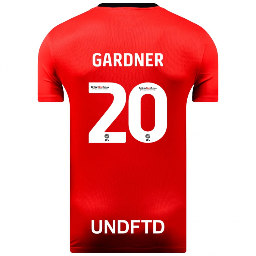 Mulher Camisola Gary Gardner #20 Vermelho Alternativa 2023/24 Camisa