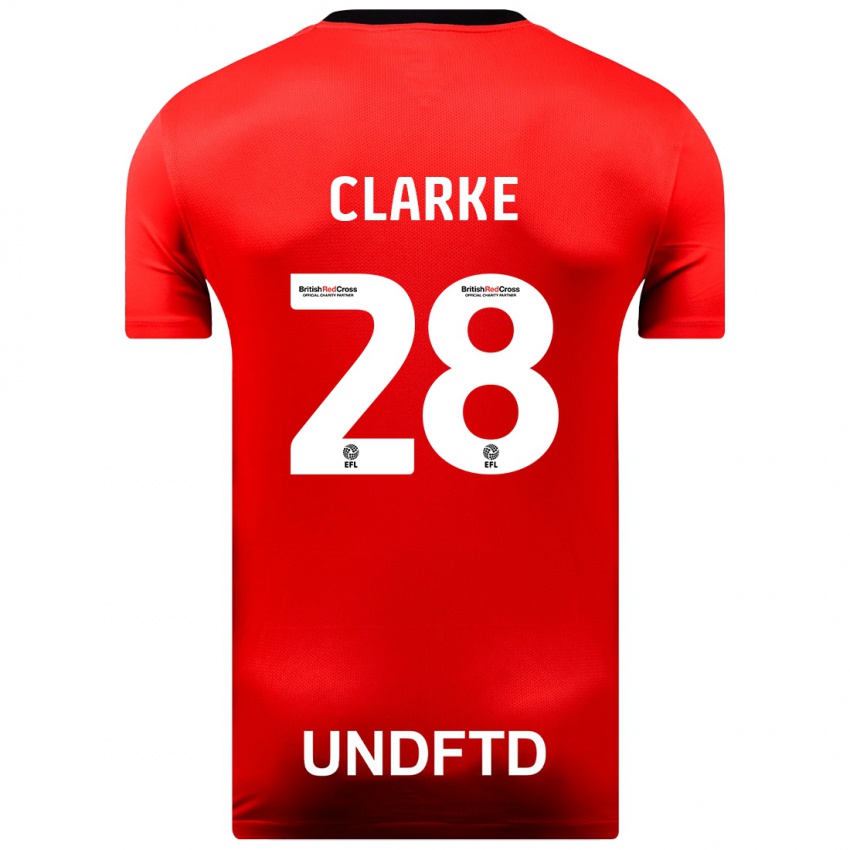 Mulher Camisola Charlotte Clarke #28 Vermelho Alternativa 2023/24 Camisa