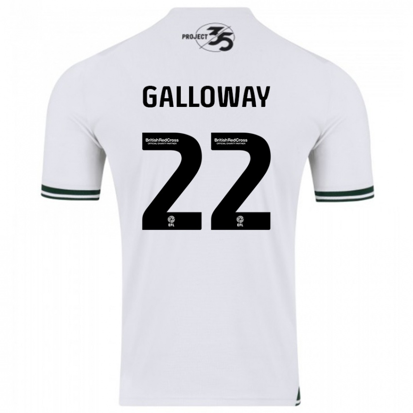 Mulher Camisola Brendan Galloway #22 Branco Alternativa 2023/24 Camisa