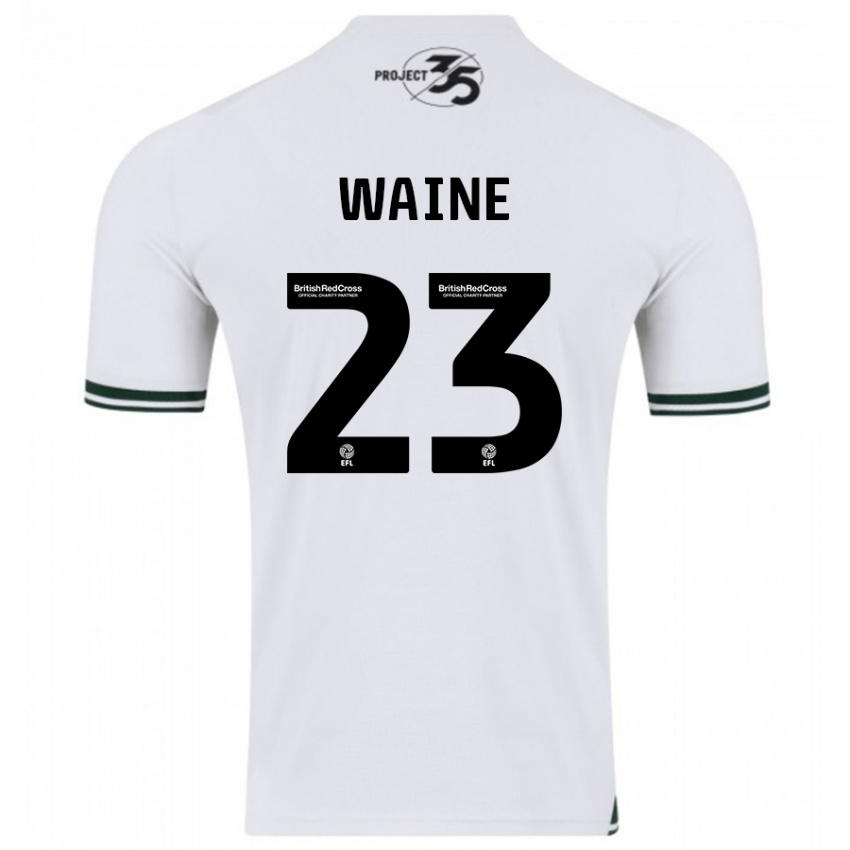 Mulher Camisola Ben Waine #23 Branco Alternativa 2023/24 Camisa