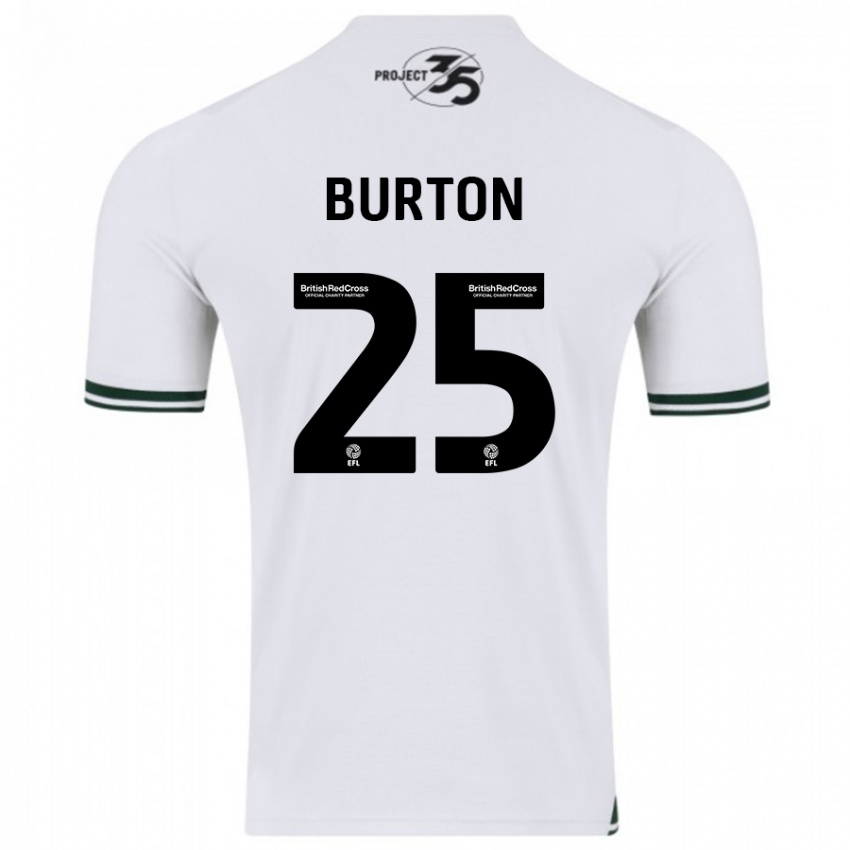 Mulher Camisola Callum Burton #25 Branco Alternativa 2023/24 Camisa