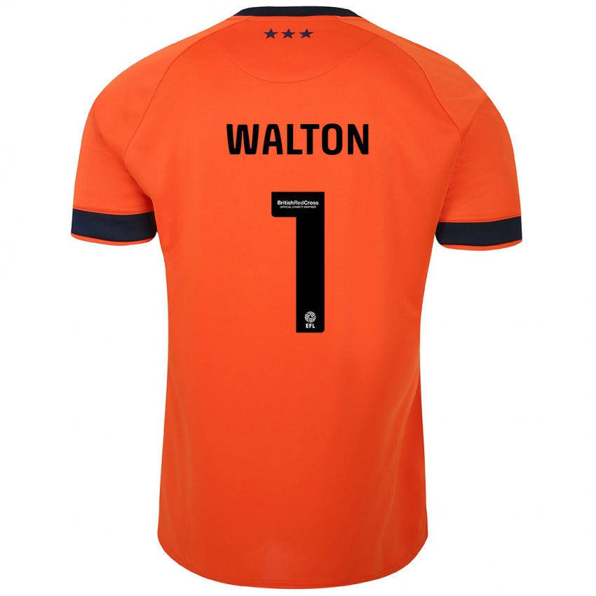 Mulher Camisola Christian Walton #1 Laranja Alternativa 2023/24 Camisa