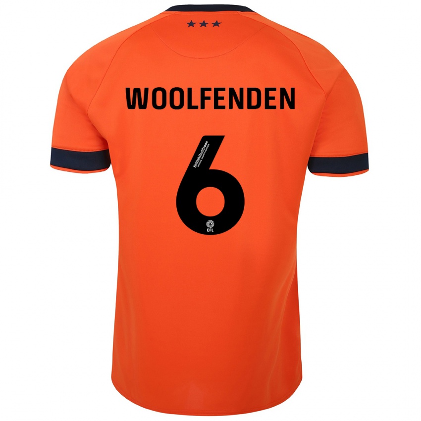 Mulher Camisola Luke Woolfenden #6 Laranja Alternativa 2023/24 Camisa