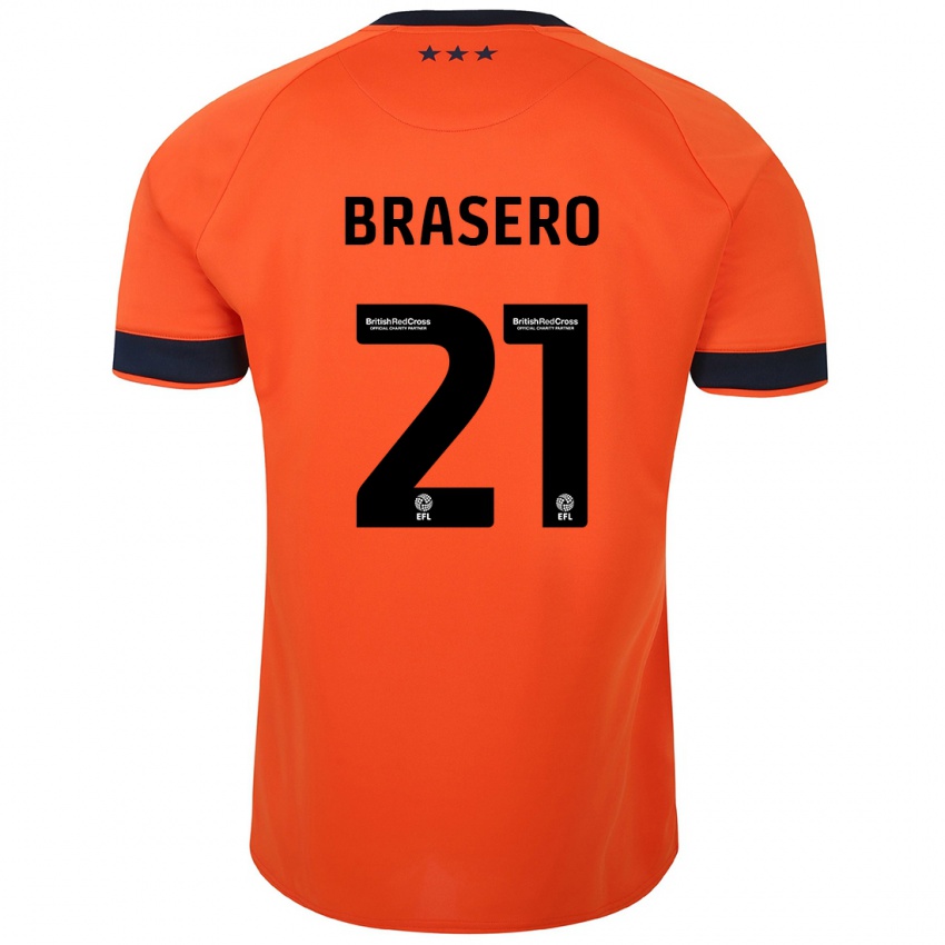 Mulher Camisola Sarah Brasero-Carreira #21 Laranja Alternativa 2023/24 Camisa