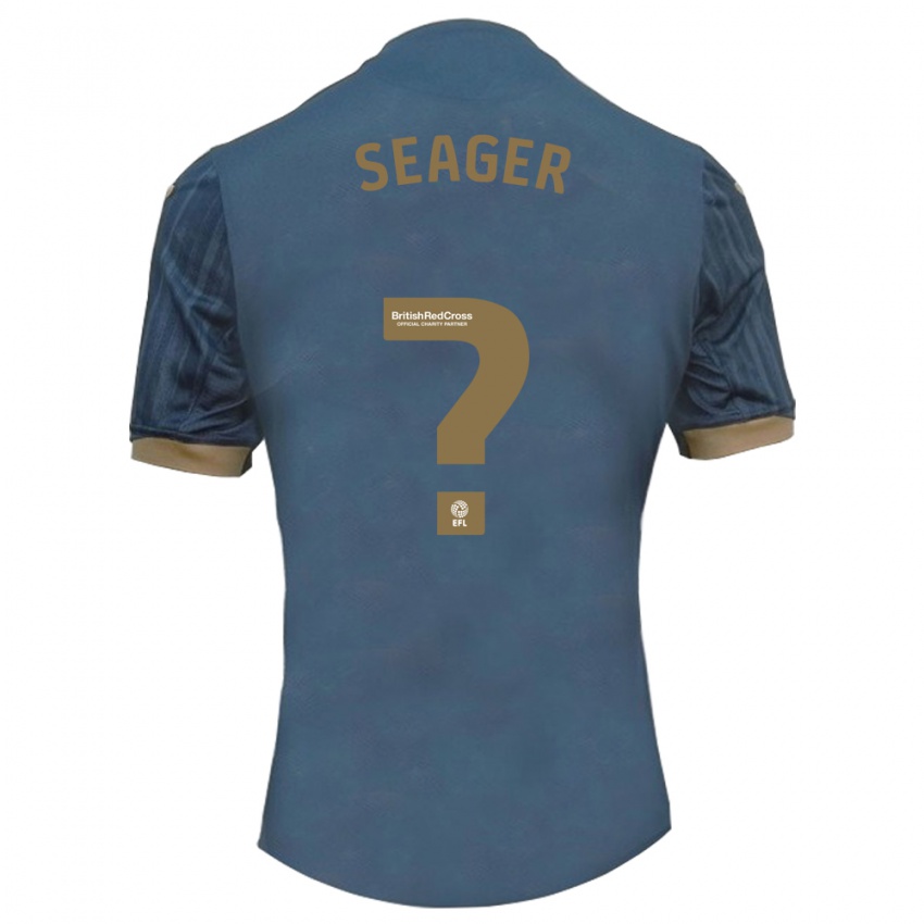 Mulher Camisola Sam Seager #0 Azul-Petróleo Escuro Alternativa 2023/24 Camisa