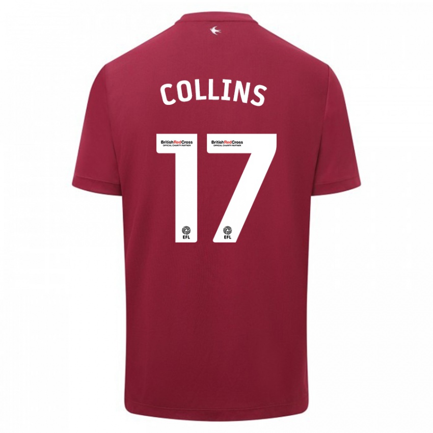 Mulher Camisola Jamilu Collins #17 Vermelho Alternativa 2023/24 Camisa