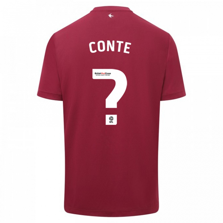 Mulher Camisola Raheem Conte #0 Vermelho Alternativa 2023/24 Camisa