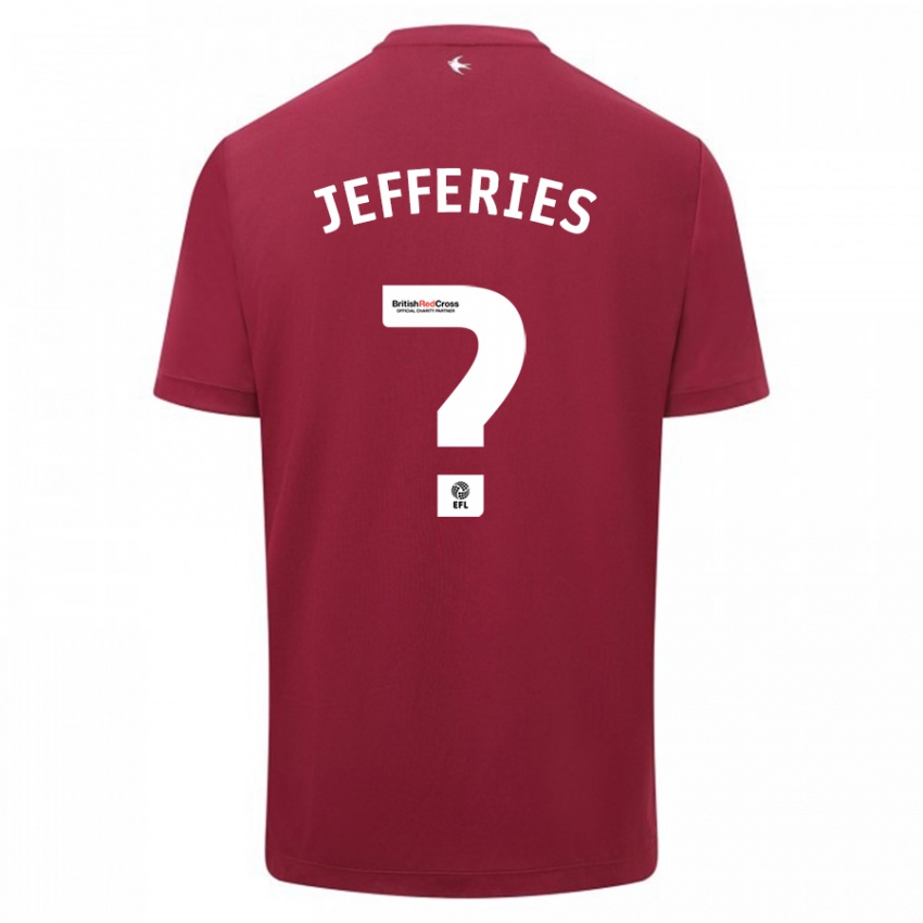 Mulher Camisola Isaac Jefferies #0 Vermelho Alternativa 2023/24 Camisa