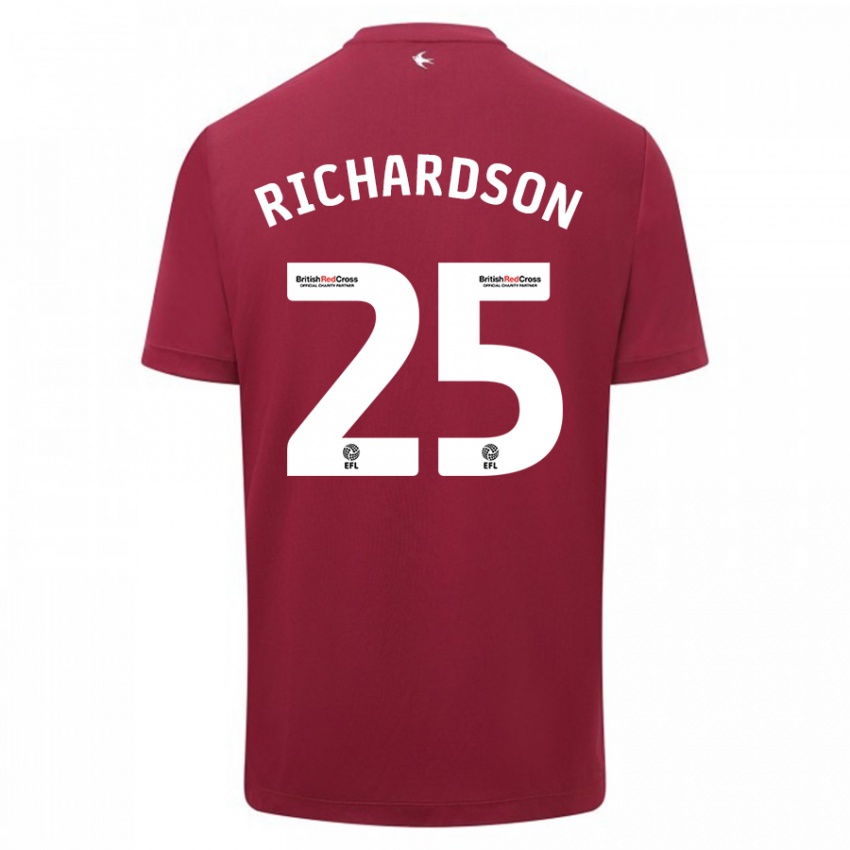 Mulher Camisola Tija Richardson #25 Vermelho Alternativa 2023/24 Camisa