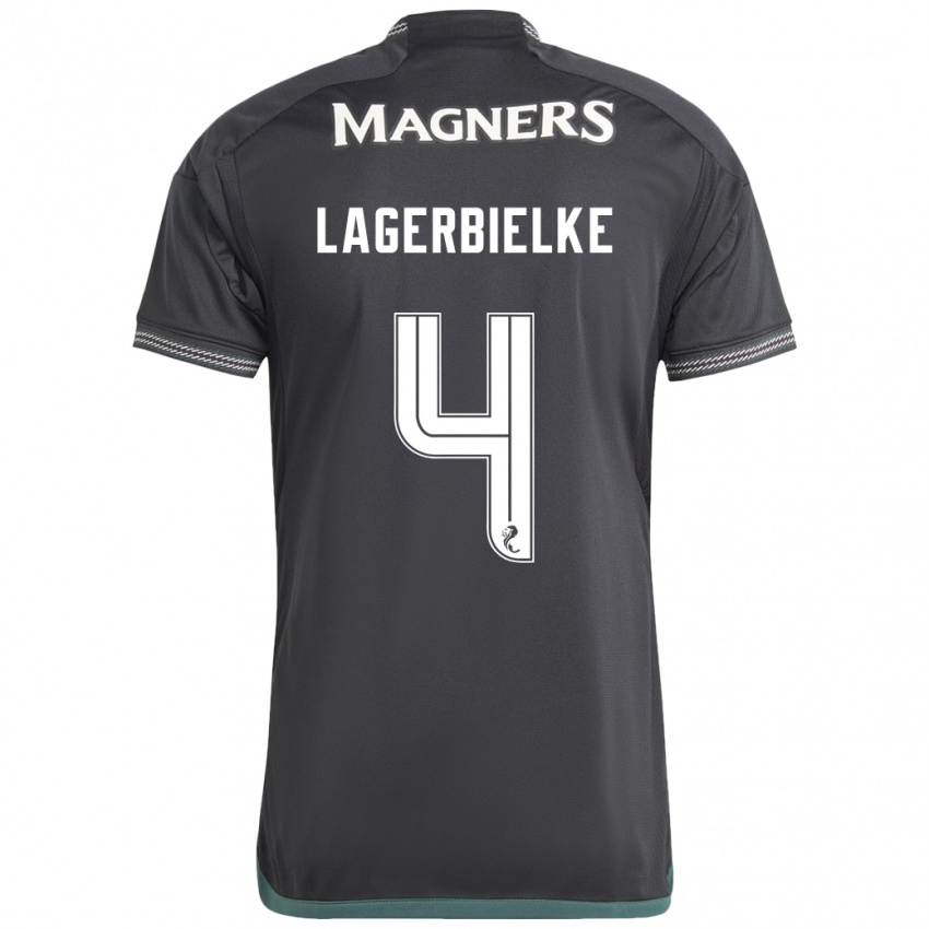 Mulher Camisola Gustaf Lagerbielke #4 Preto Alternativa 2023/24 Camisa