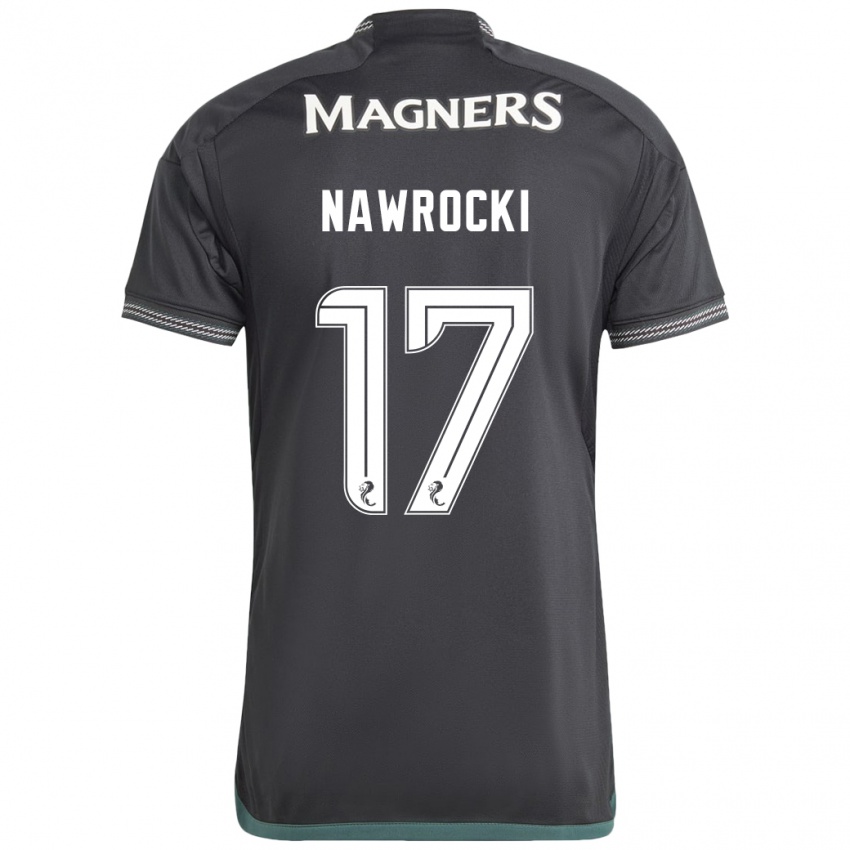 Mulher Camisola Maik Nawrocki #17 Preto Alternativa 2023/24 Camisa