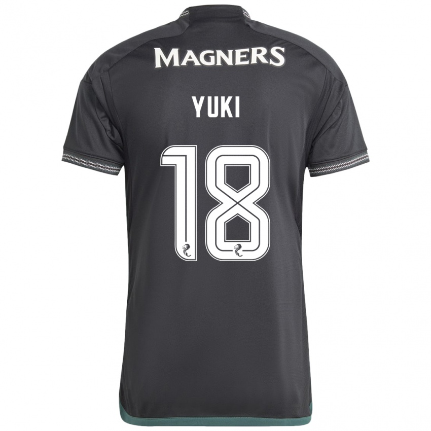 Mulher Camisola Yuki Kobayashi #18 Preto Alternativa 2023/24 Camisa