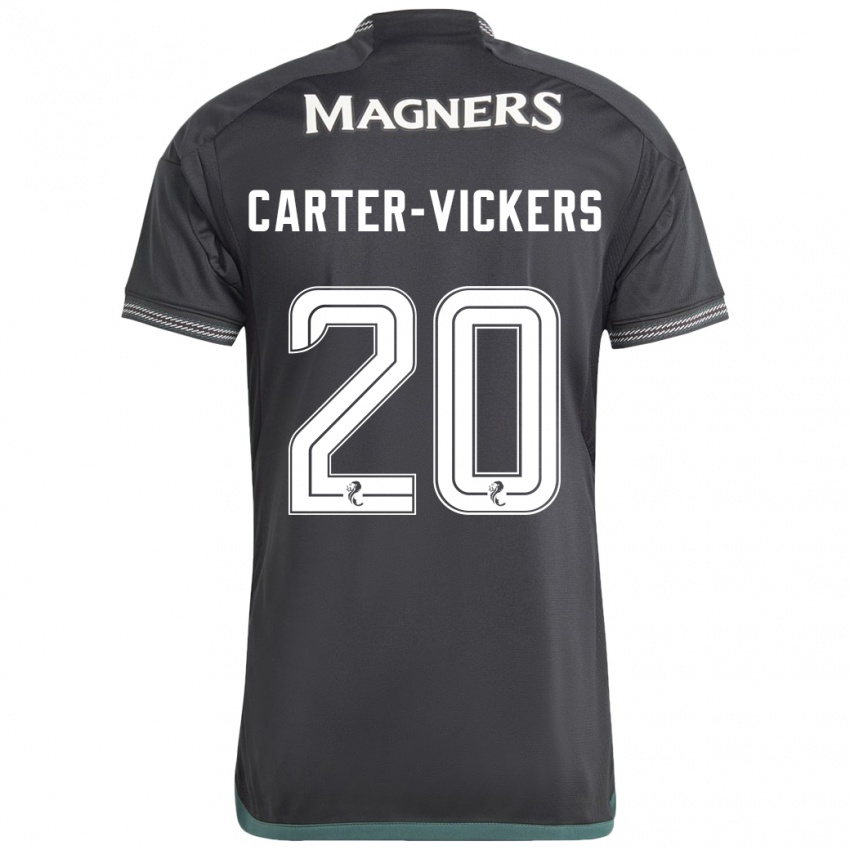 Mulher Camisola Cameron Carter-Vickers #20 Preto Alternativa 2023/24 Camisa