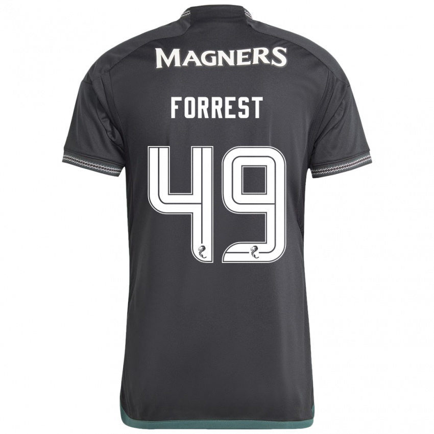 Mulher Camisola James Forrest #49 Preto Alternativa 2023/24 Camisa