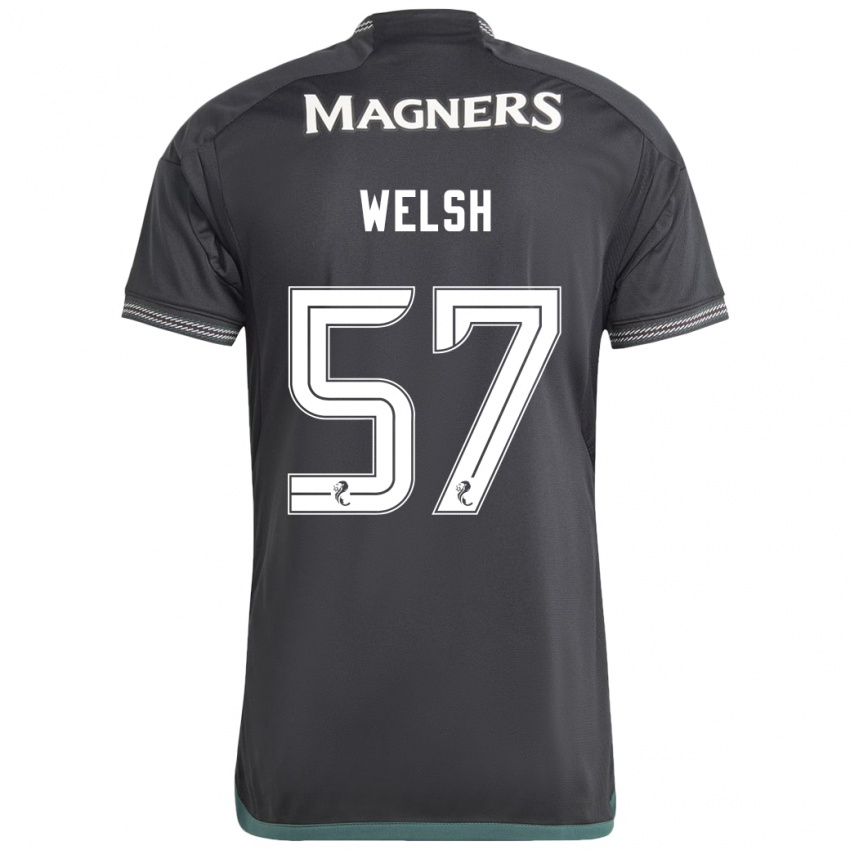 Mulher Camisola Stephen Welsh #57 Preto Alternativa 2023/24 Camisa