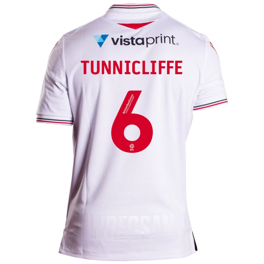 Mulher Camisola Jordan Tunnicliffe #6 Branco Alternativa 2023/24 Camisa